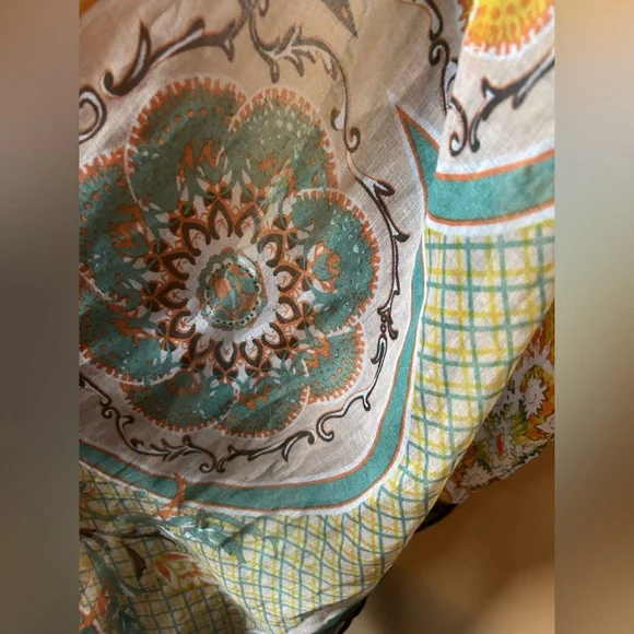 Colorful Patterned Infinity Scarf - Picture 3 of 4